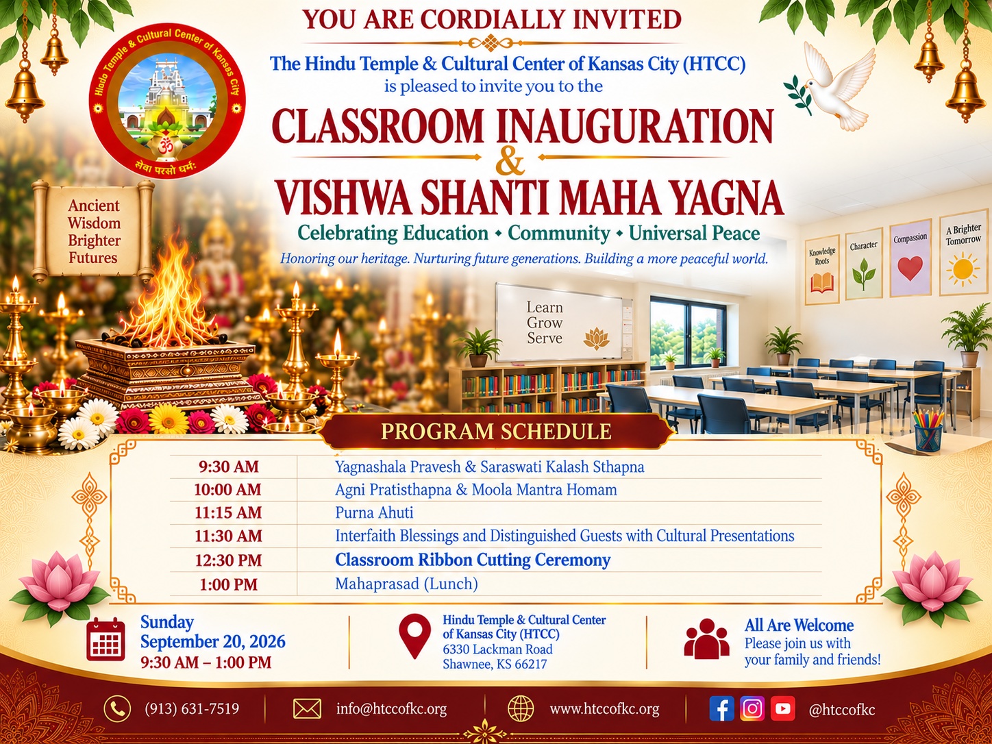 HTCC Vishwa Shanti/ Class Room inauguration